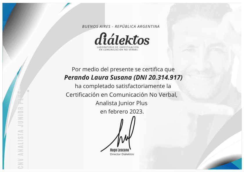 Certificación en Comunicacion no verbal